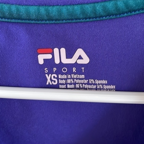 FILA Sport dry fit t shirt size XS purple - Picture 4 of 5